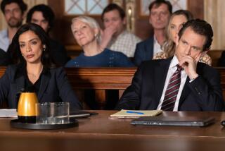 Odelya Halevi, left, and Hugh Dancy in "Law & Order" on NBC.