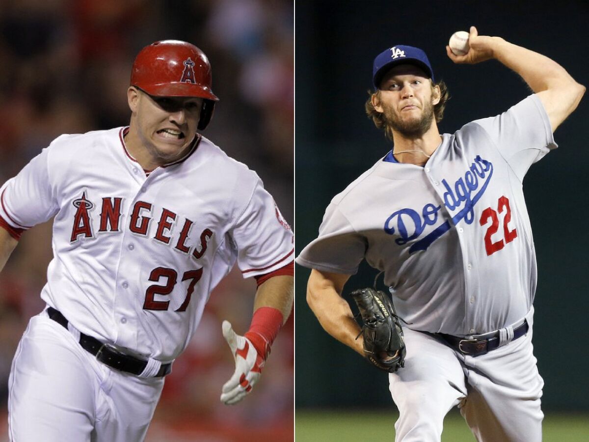 Angels outfielder Mike Trout and Dodgers pitcher Clayton Kershaw were named the most valuable players in their respective leagues and appeal to a youth market the MLB hopes it can turn into lifelong fans.