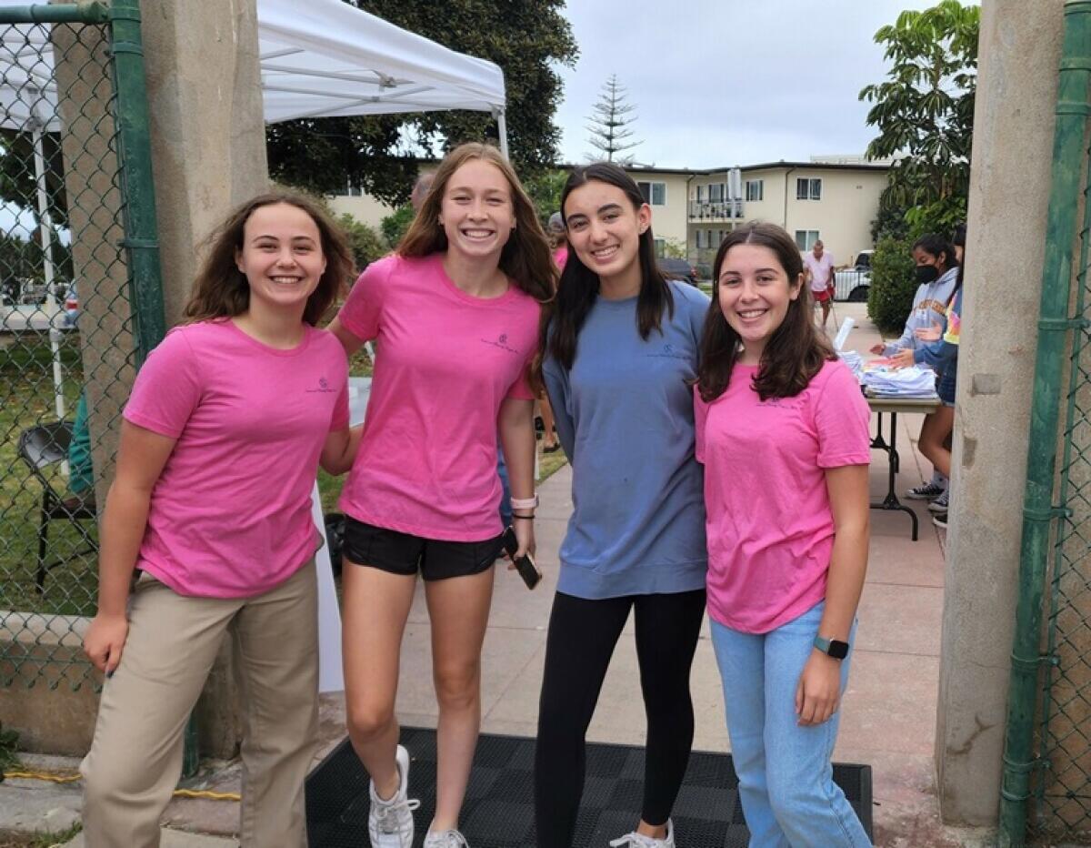 Members of the Seaside chapter of the National Charity League volunteer at the Kiwanis Club pancake breakfast in La Jolla.
