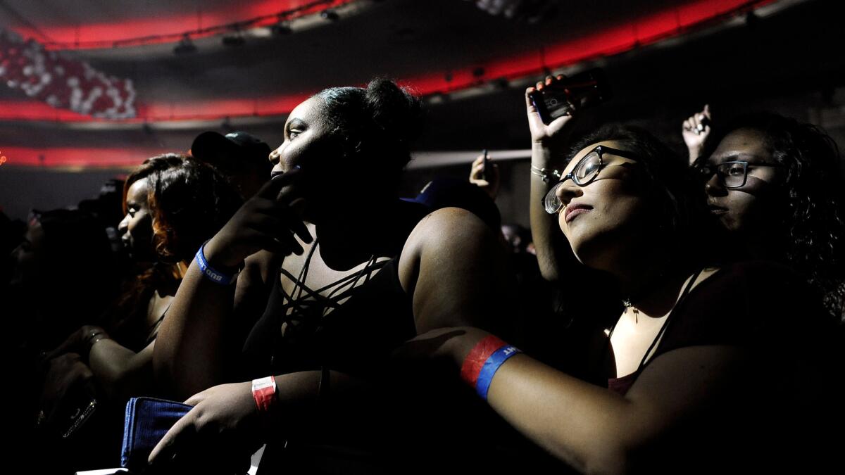 Fans take in Sunday's concert.