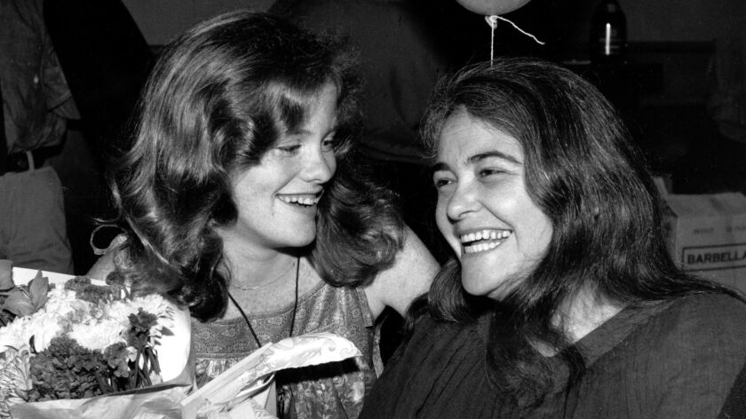Kate Millett, right, with her niece, Kristan Vigard, in 1979. Millett, whose best-selling "Sexual Politics" was a manifesto for the modern feminist movement, has died at 82.
