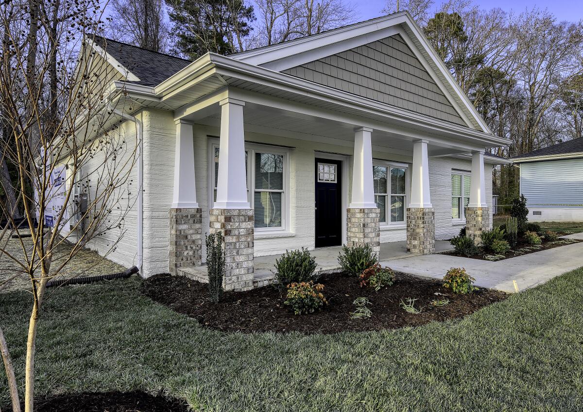 A 3D-printed house for Habitat for Humanity in Williamsburg, Va.