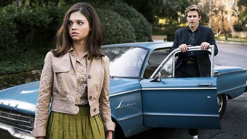 India Eisley and Chris Pine in "I am the Night," TNT's serial killer drama.