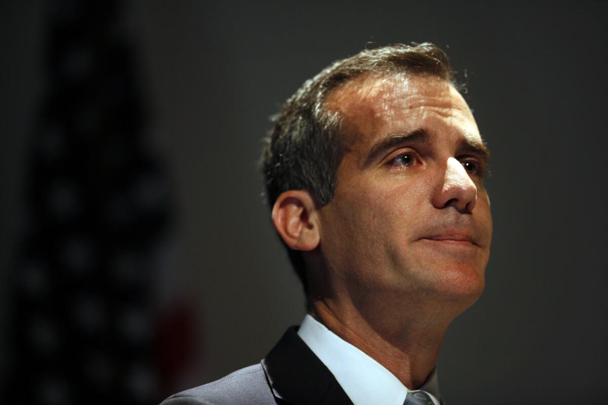 Los Angeles Mayor Eric Garcetti started a nonprofit group to push some city programs.
