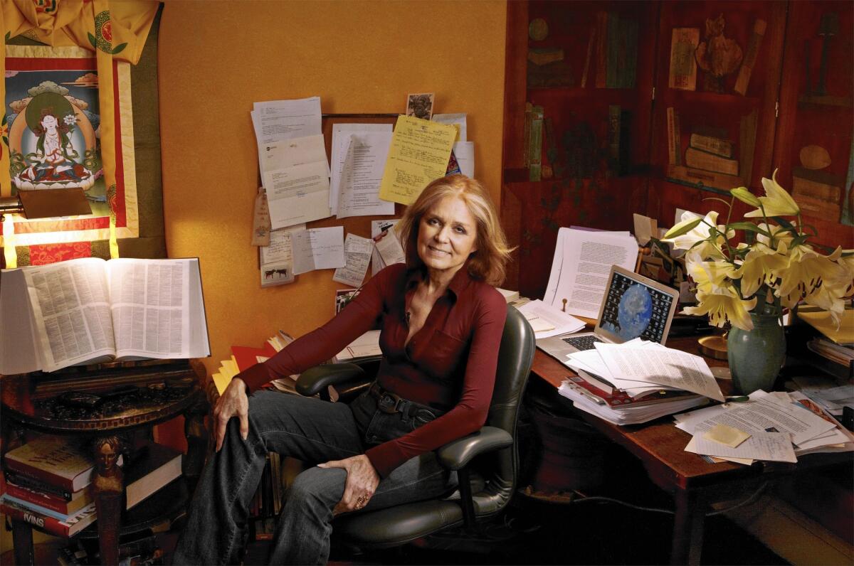Gloria Steinem at home in New York City, 2010.