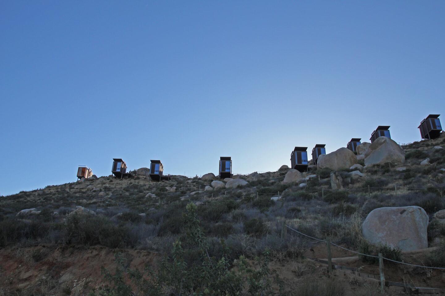 Views of the cabins