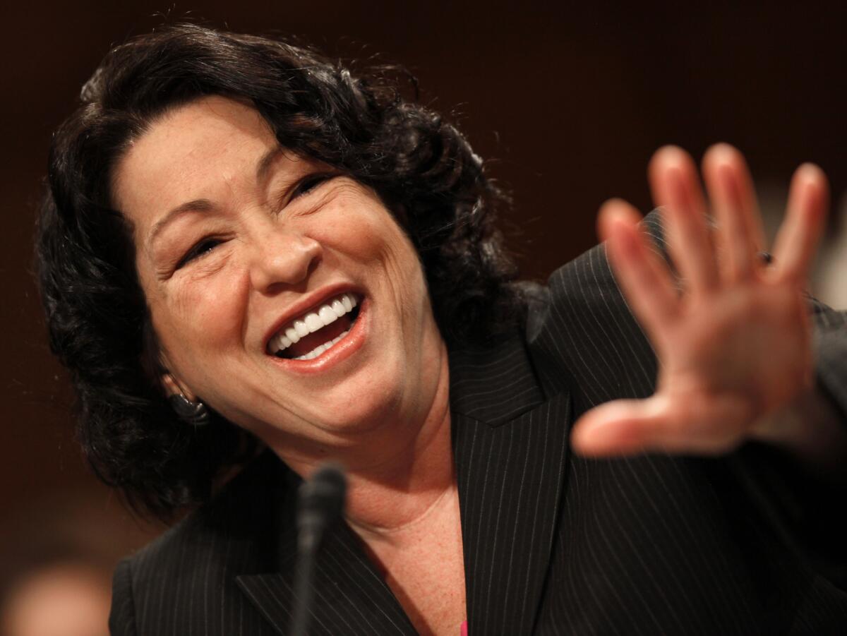 Sonia Sotomayor testifies before the Senate Judiciary Committee on July 15, 2009.