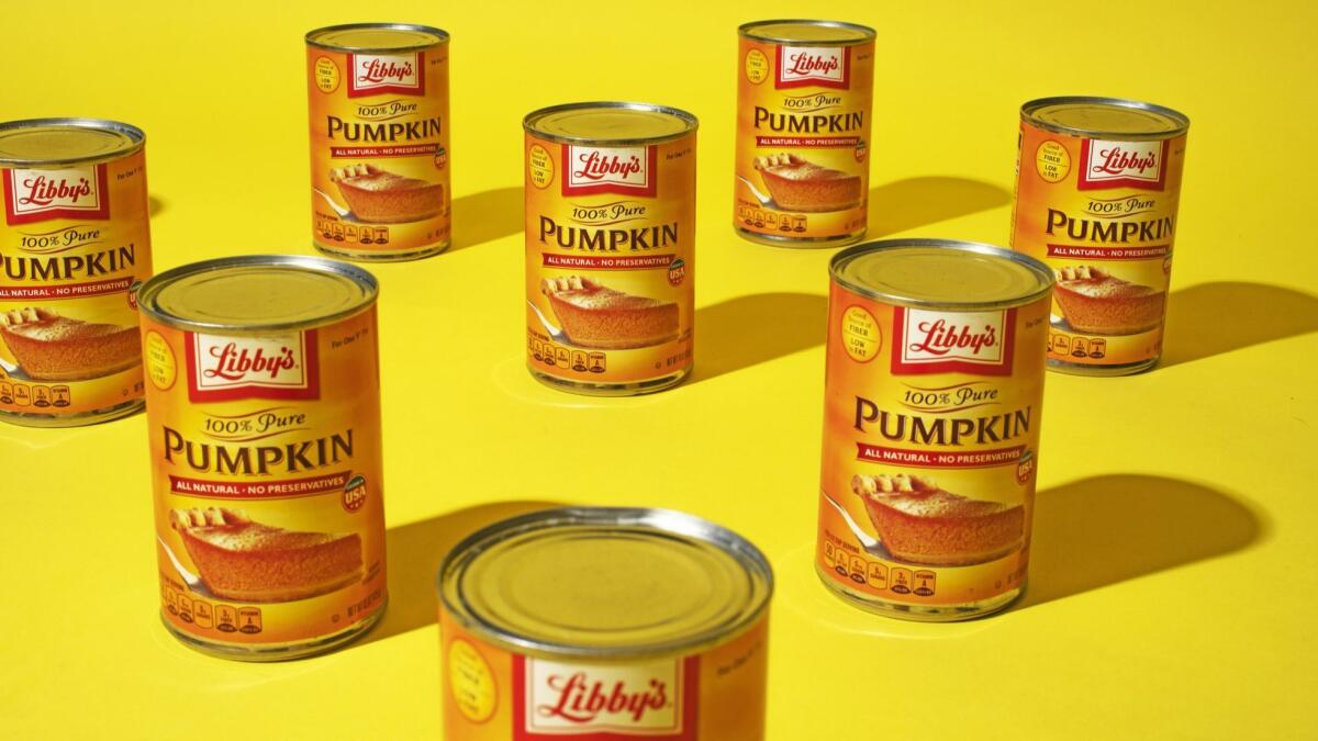 Yes, canned pumpkin can make a decent pumpkin pie. Calvin B. Alagot / Los Angeles Times