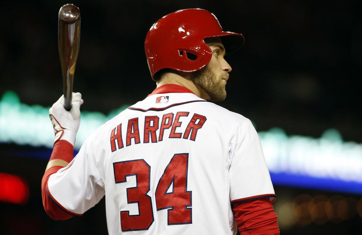 Washington Nationals left fielder Bryce Harper says he doesn't care if critics believe he's not as talented as Angels star Mike Trout.