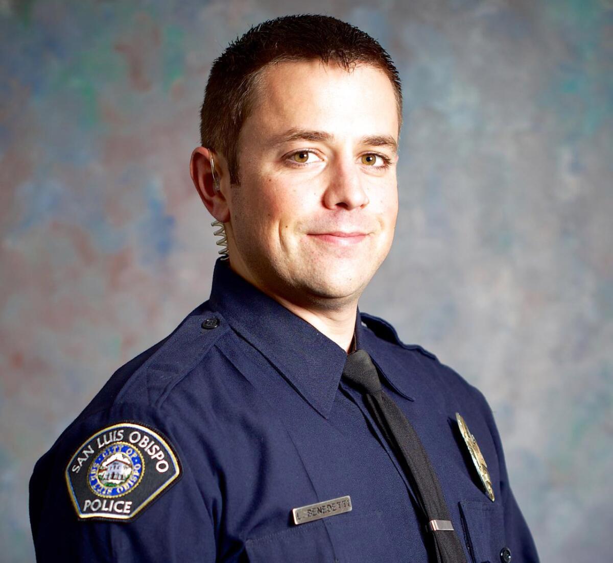 A portrait of a police officer.