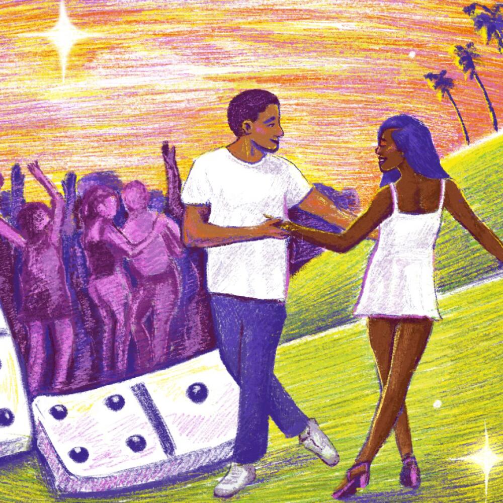 Illustration of people dancing 