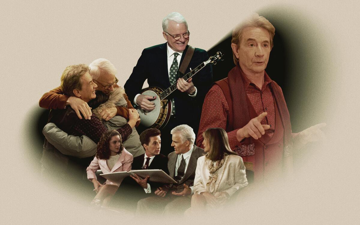 Steve Martin and Martin Short in various TV shows and a movie.