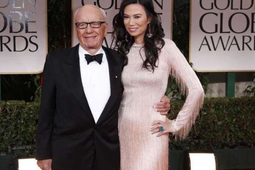 Rupert Murdoch and Wendi Deng Murdoch.