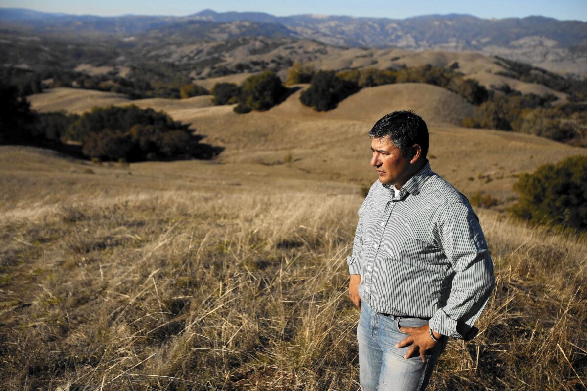 Scott Gabaldon of Santa Rosa, chairman of the Mishewal Wappo, hopes to have federal tribal status restored for his group, which was federally recognized until 1959.