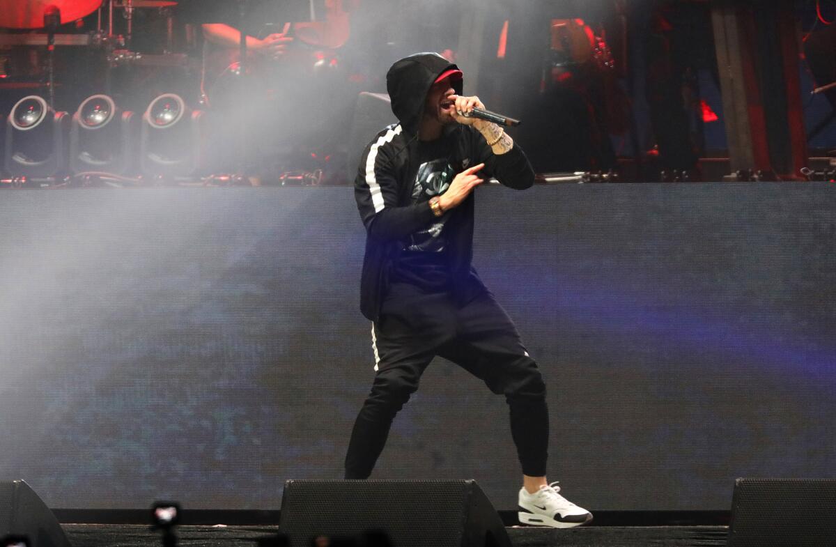 Eminem closes Coachella Weekend 2 on Sunday.