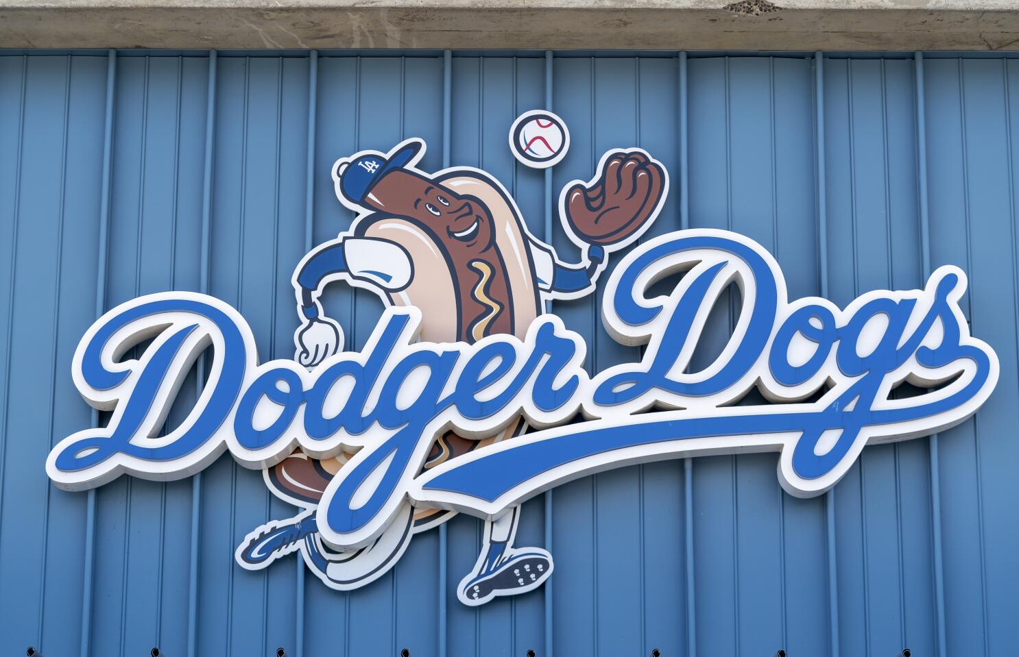 Dodgers display promotional items, new food at stadium