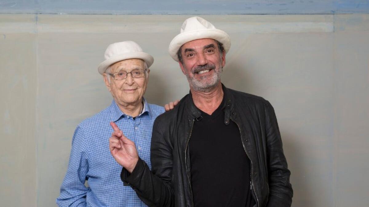 Television producers and series creators Norman Lear, left, and Chuck Lorre agree that there is much to love about the multi-camera comedy and its live audiences.