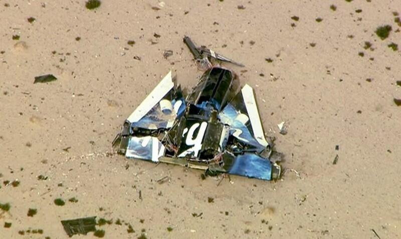 Wreckage from SpaceShipTwo