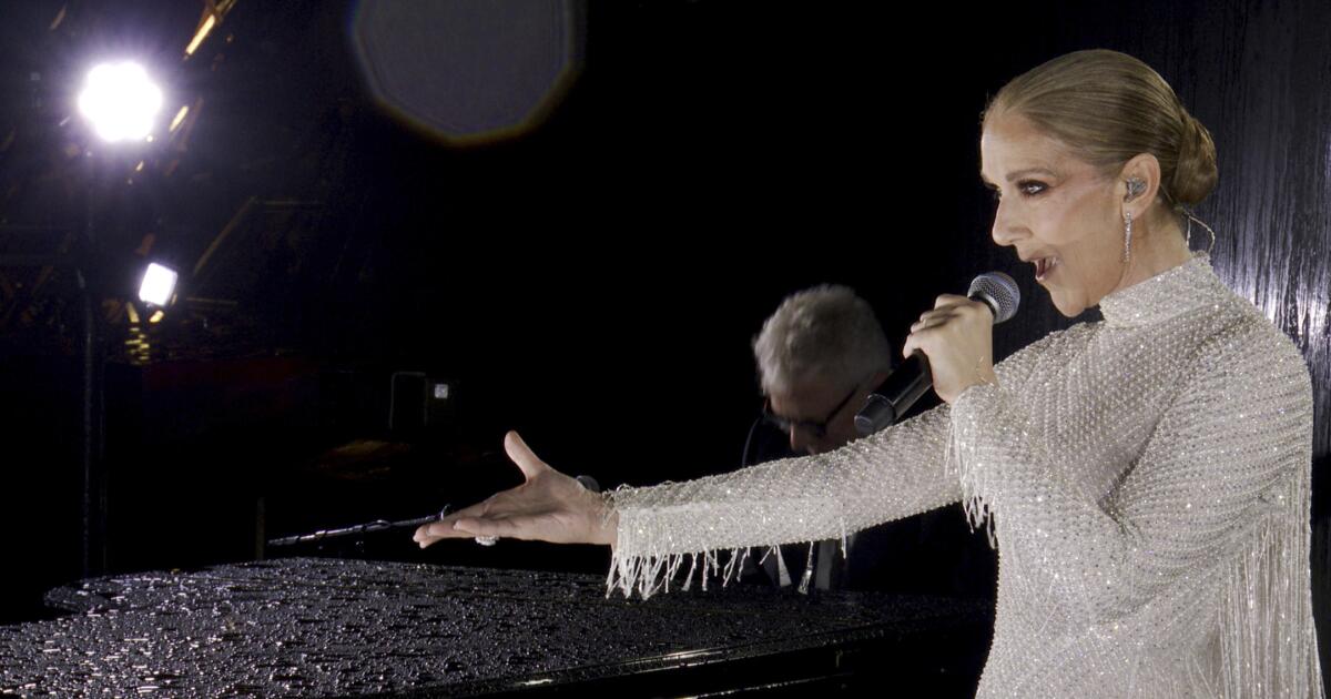 How Céline Dion reacted to her triumphant Eiffel Tower performance at Paris Olympics