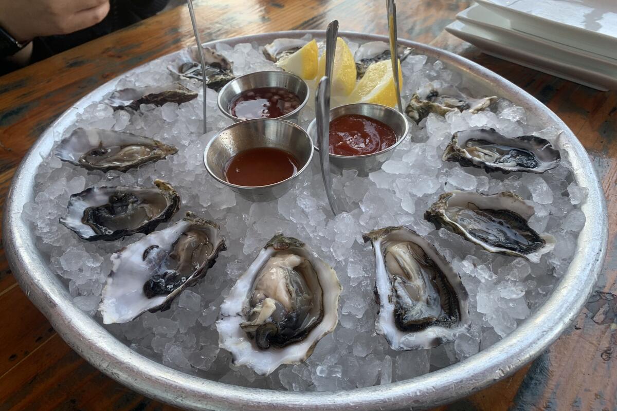 The Anchor no longer runs a regular happy hour, but still offers fairly priced oysters at $24 for a dozen.