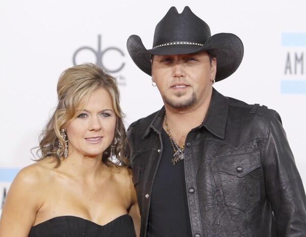 Country singer Jason Aldean and wife Jessica