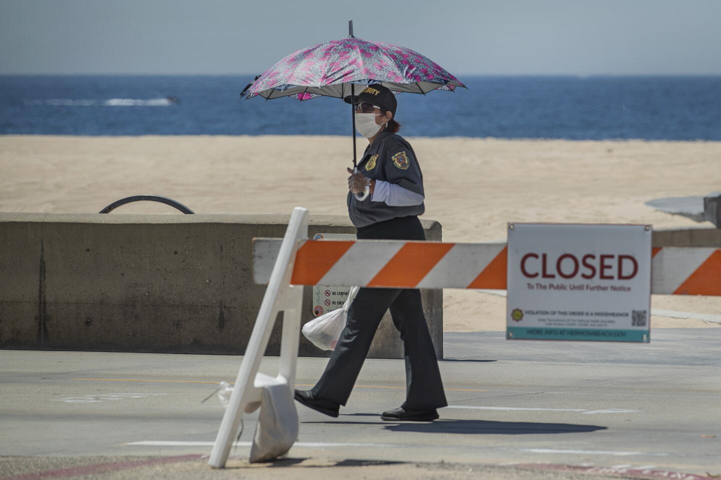 Security guard at Hermosa Beach