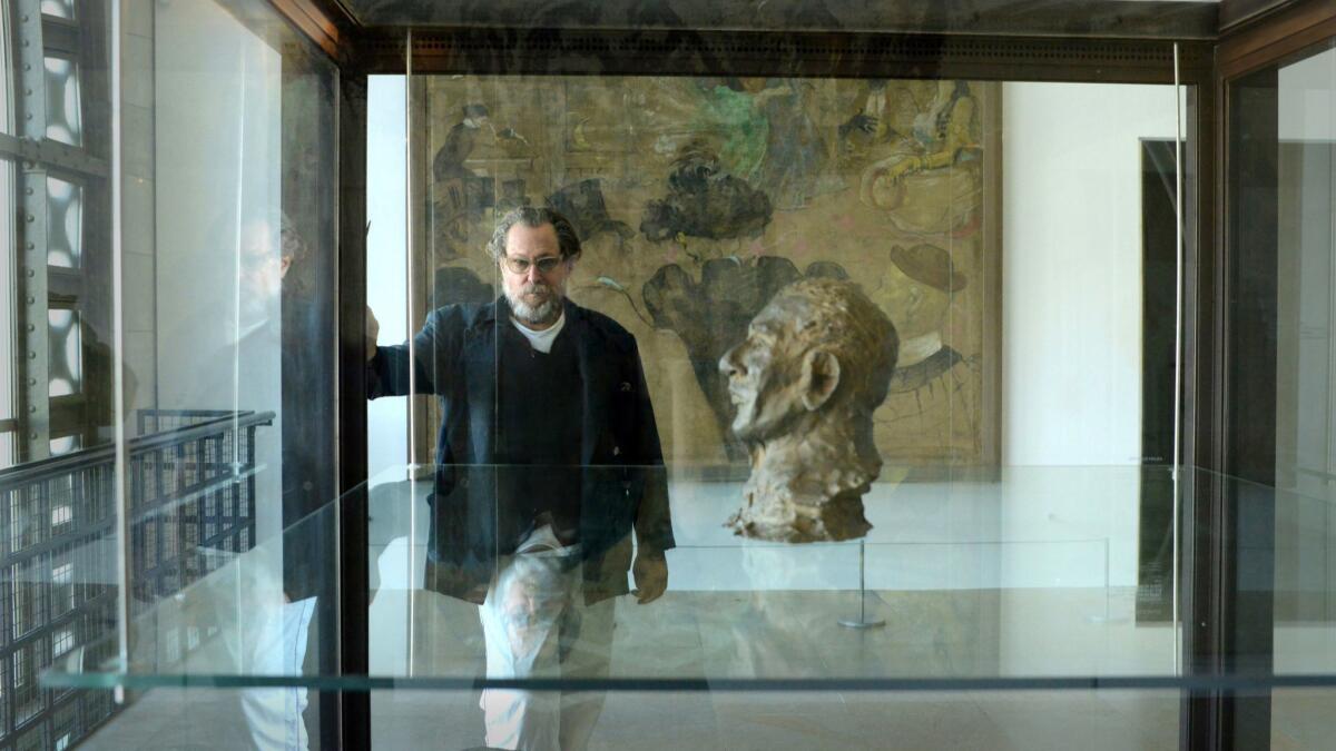 Julian Schnabel at the Orsay museum in Paris for his exhibition, ''Orsay Through the Eyes of Julian Schnabel" on Oct. 8.