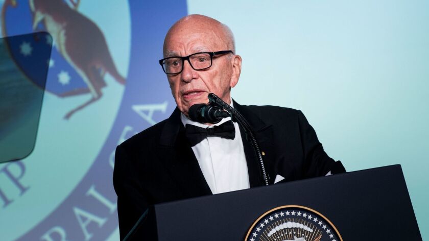 21st Century Fox Chairman Rupert Murdoch, pictured in 2017.