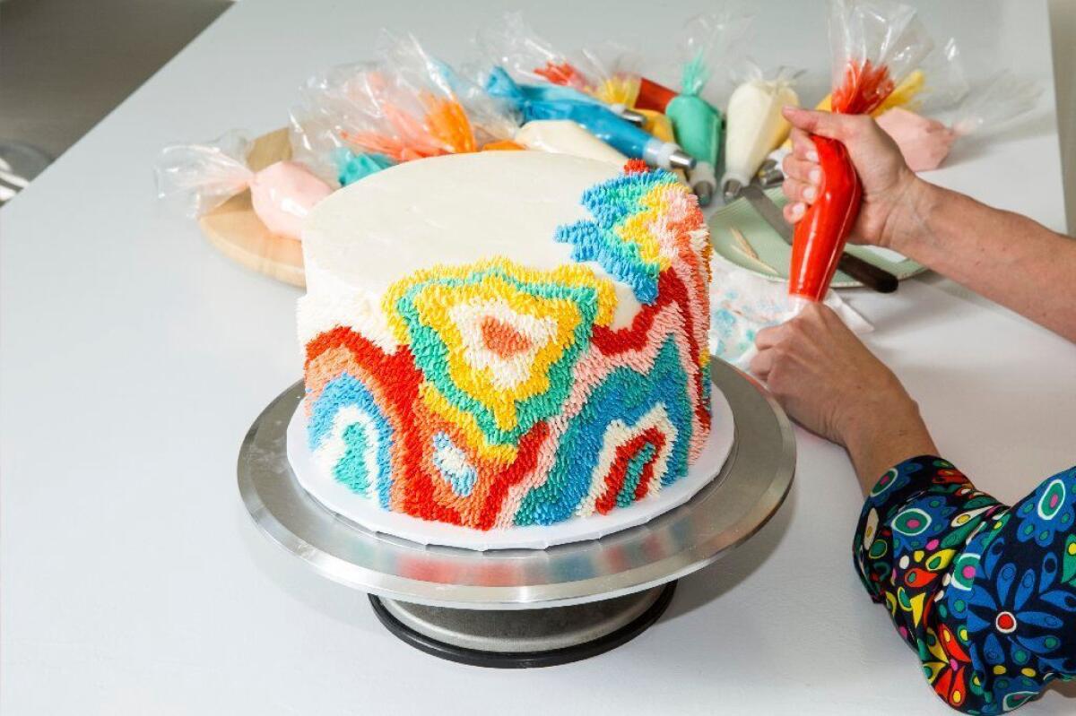 Los Angeles baker Alana Jones-Mann has become known for her colorful, textured cake designs.