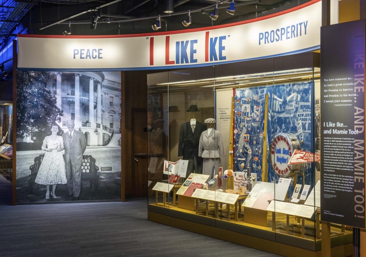 An exhibition connecting the suffrage movement of the 1920s with President Eisenhower’s 1952 election.