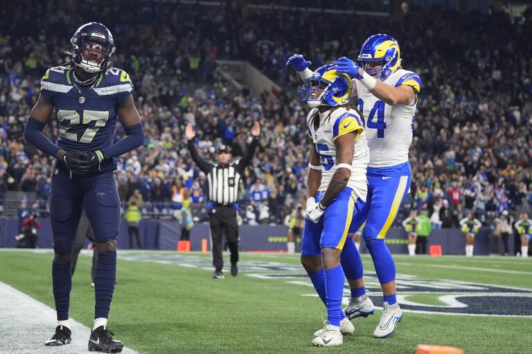 Rams overcome Puka Nacua to defeat Seahawks in overtime thriller - Los ...