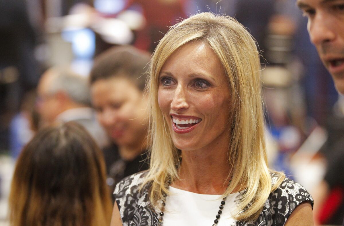 San Diego County Supervisor Kristin Gaspar, pictured here on a 2016 election night, recommended a charity she advised and raised money for be selected to run a $2 million county project. She subsequently resigned from the nonprofit advisory board.