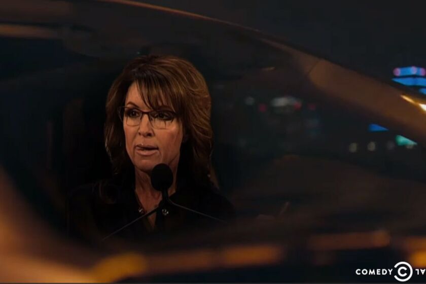 Sarah Palin in a car commercial? "The Daily Show" imagines it.