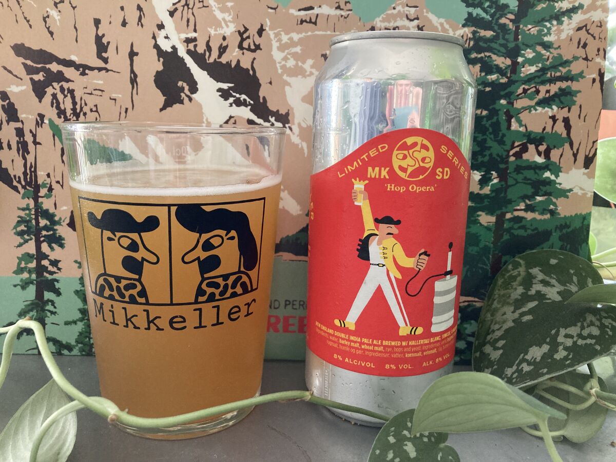 Hop Opera, a New England Double India Pale Ale from Mikkeller San Diego.