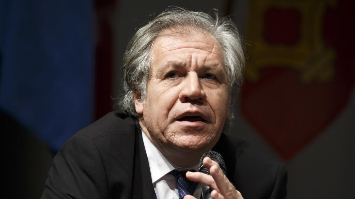 Luis Almagro, secretary general of the Organization of American States.