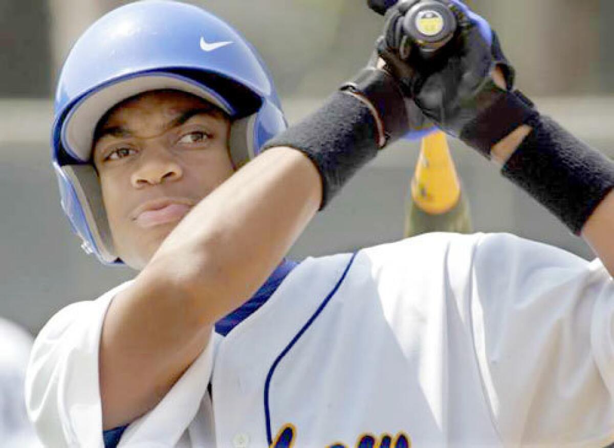 Freshman Lejon Baker, 14, is being compared to a Crenshaw predecessor, Darryl Strawberry, as a baseball prospect.