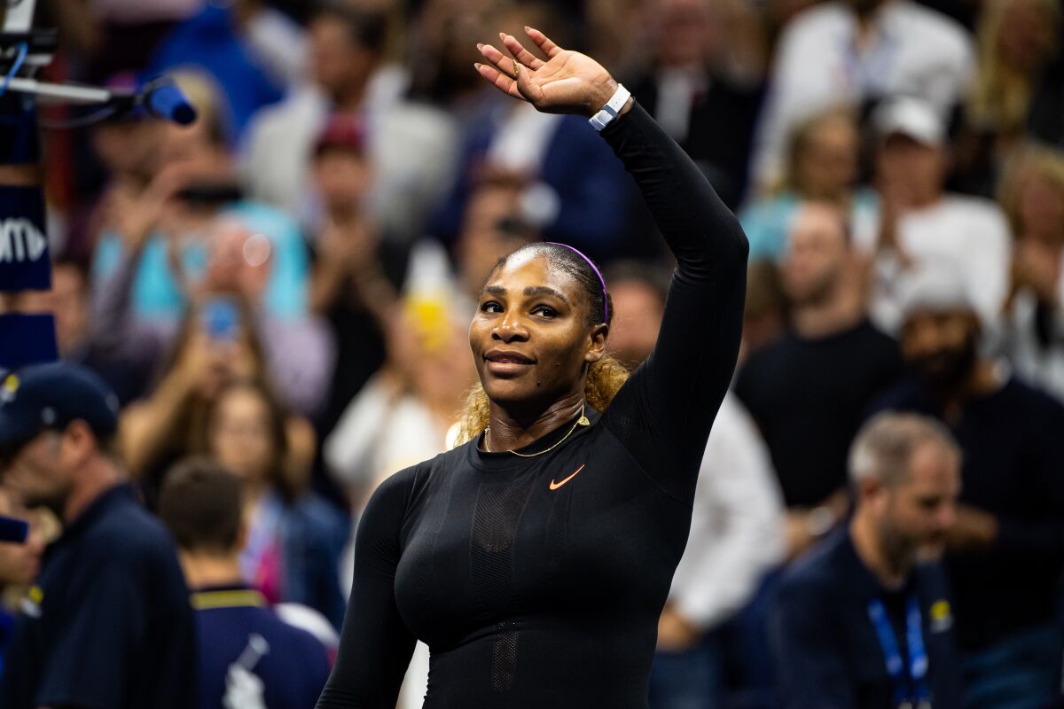 Serena Williams after her victory over Maria Sharapova.