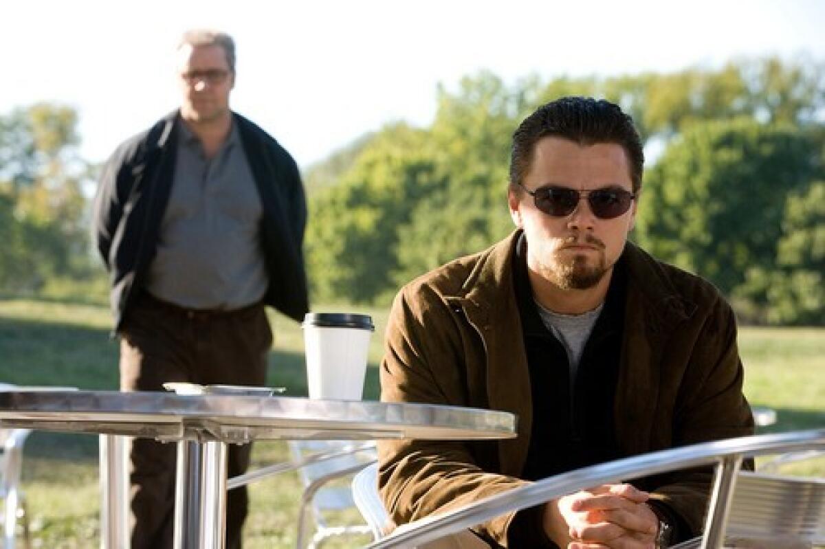 A-LISTERS: Russell Crowe, left, and Leonardo DiCaprio in Body of Lies. Some tracking surveys estimate that the film will take in $13 million to $19 million in its opening weekend.