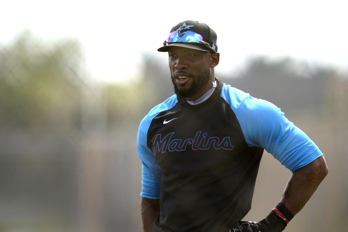 The Marlins' Starling Marte 
