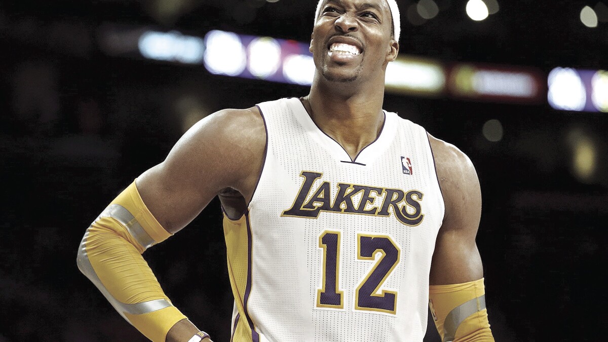 Plaschke Dwight Howard S Actions Will Speak Louder Than Words In Second Chance With Lakers Los Angeles Times