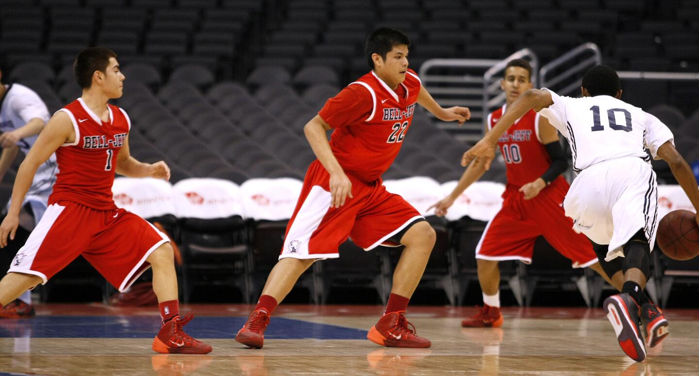 Photo Gallery: Bell-Jeff boys basketball vs. San Gabriel Academy at Staples Center