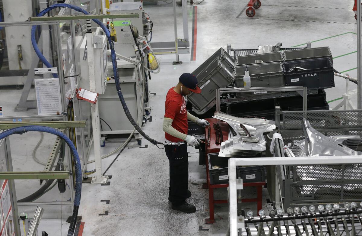  A man working on the factory floor