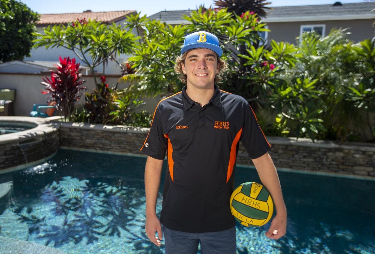 Huntington Beach High's Ethan Crooks has committed to play for UCLA in water polo.