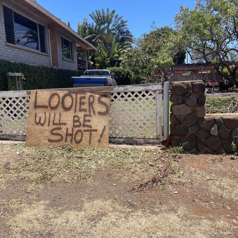 The Lahaina neighborhood the Kovach family lived in was almost completely wiped out by the Maui wildfire in August.