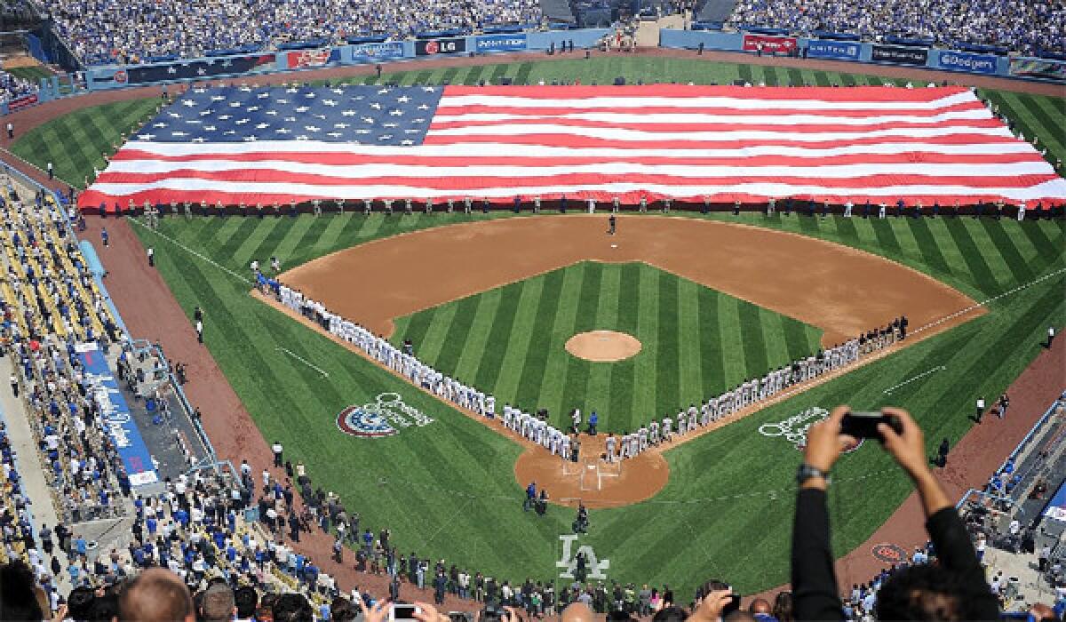 The Dodgers' 2014 home opener will take place on April 4 against the San Francisco Giants.