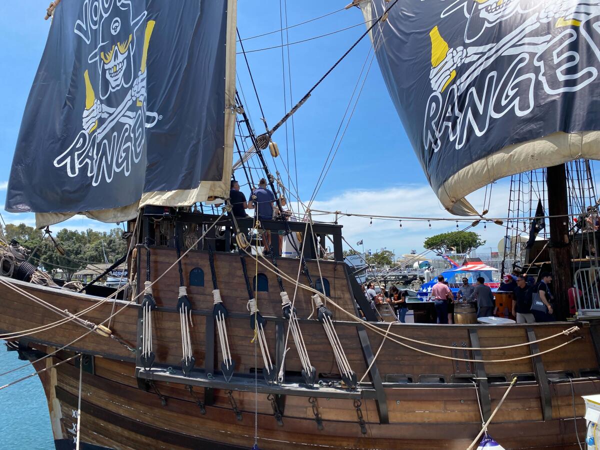 The Voodoo Ranger beer company's Comic-Con "pirate ship."