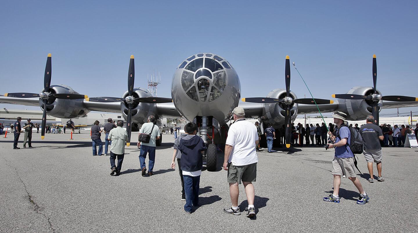 Photo Gallery: Aviation buffs tour B-29 Superfortress Fifi at Burbank airport