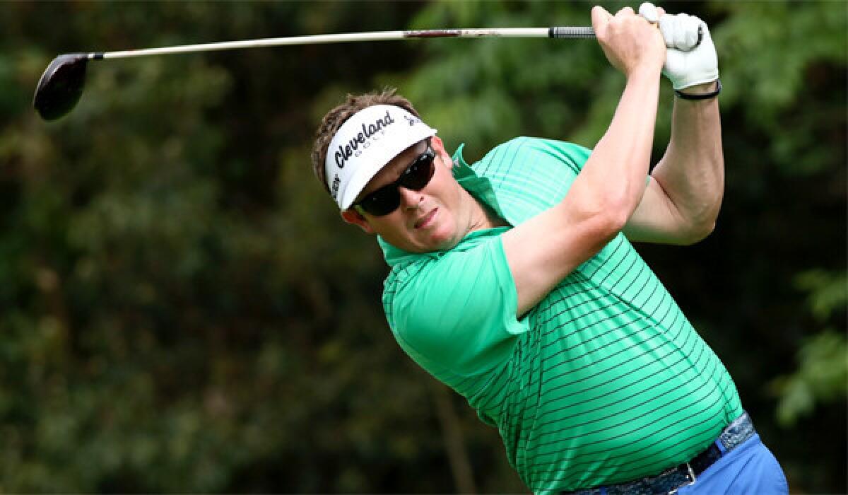 Charlie Beljan is tied for second place at the Northern Trust Open, two shots behind leader William McGirt.