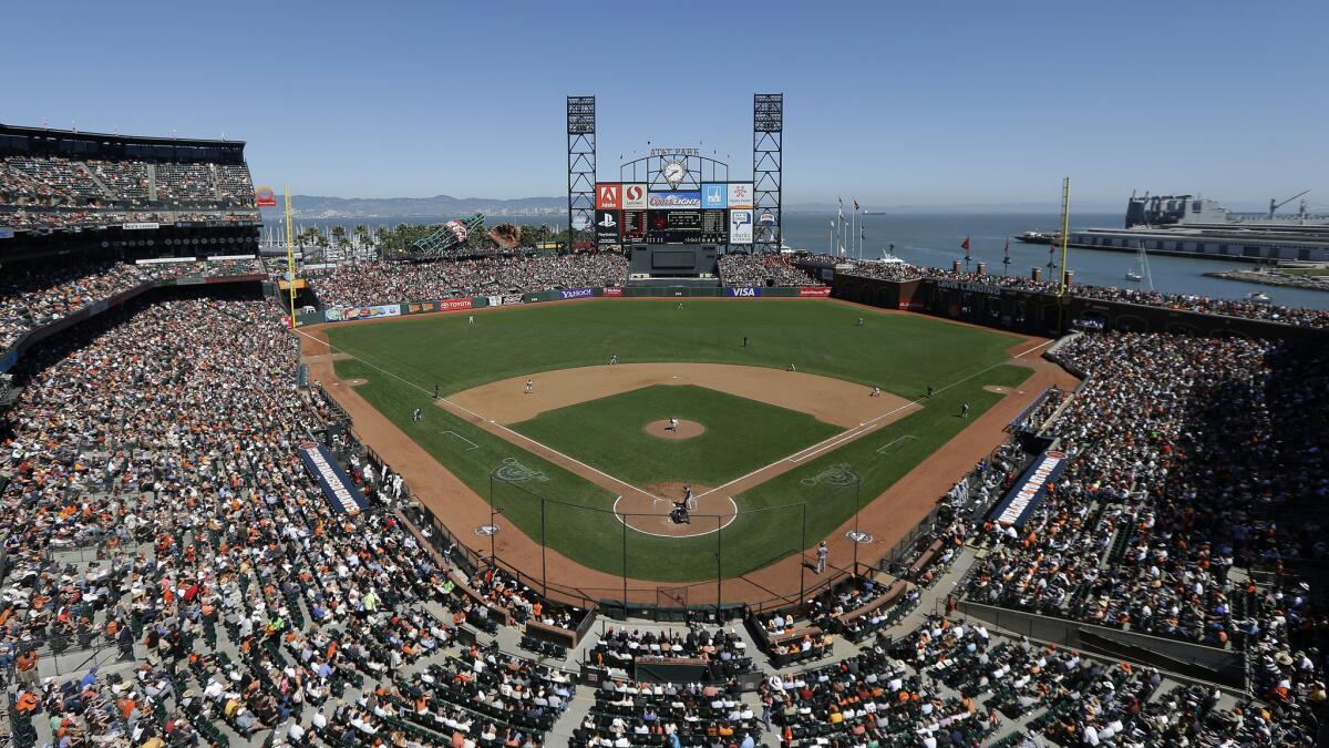 AT&T Park in San Francisco is the crown jewel of Major League Baseball venues, according to The Times' baseball writers.