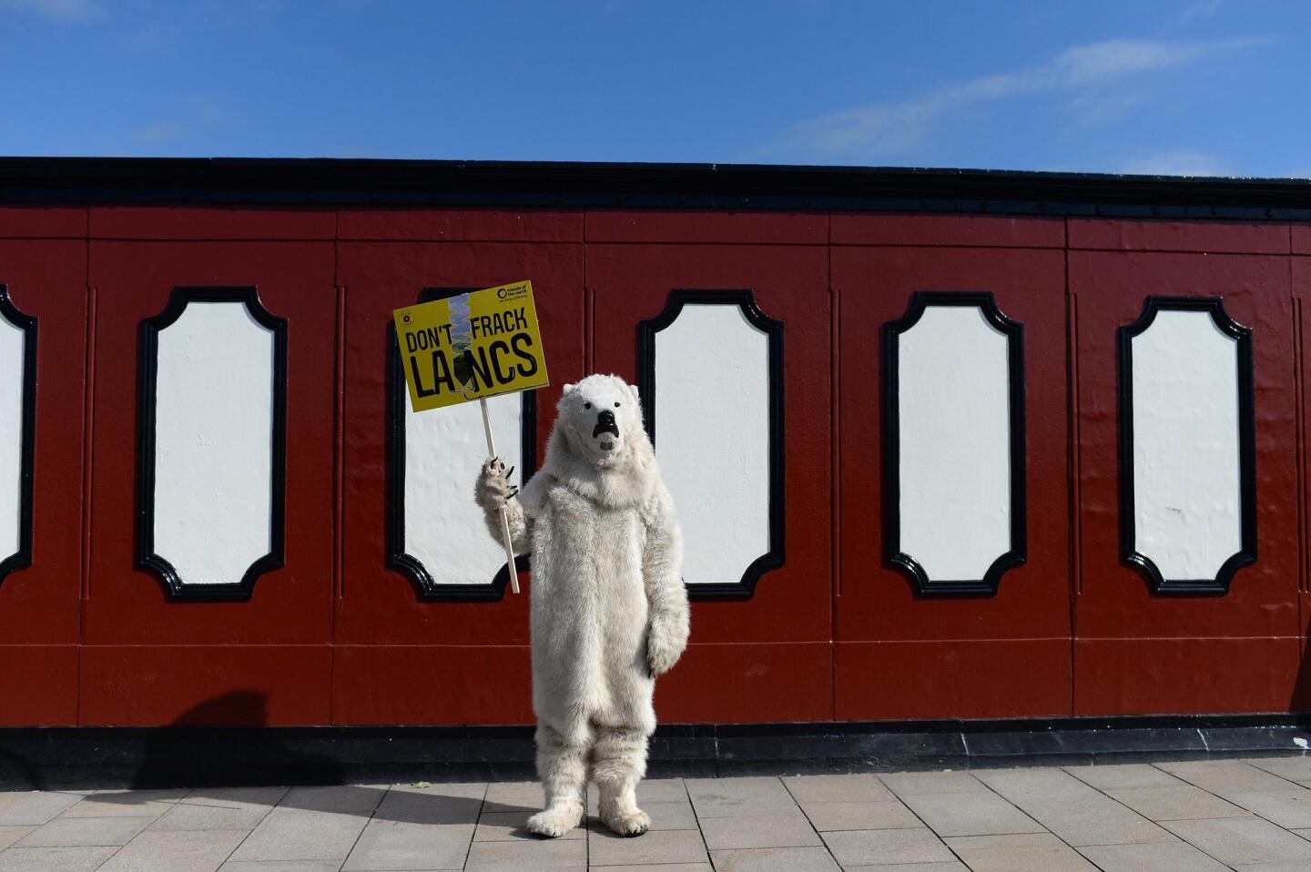 Fracking protest in England